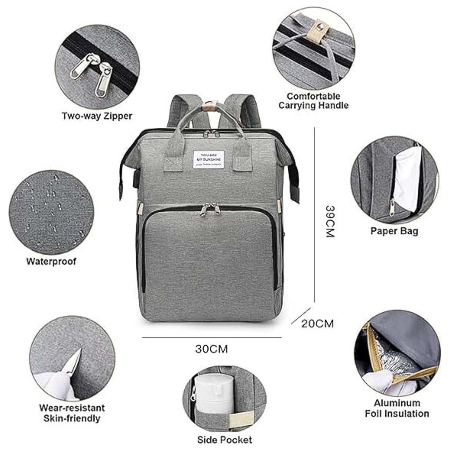 DiapyPack™ - Diaper Bag & Changing Station