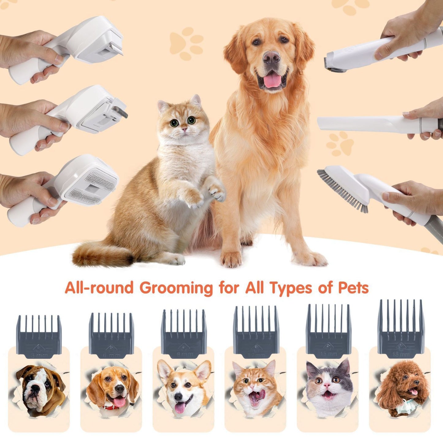 GroomSuction™ - Mess-Free Pet Grooming